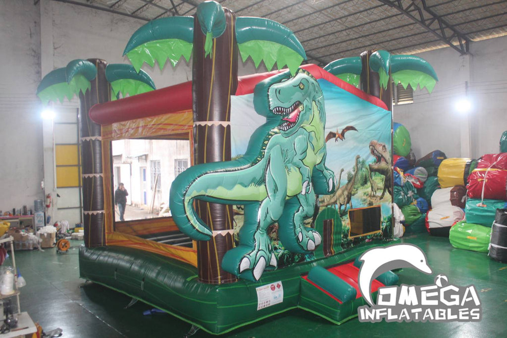 3D Dinosaur Commercial Bounce House for Sale