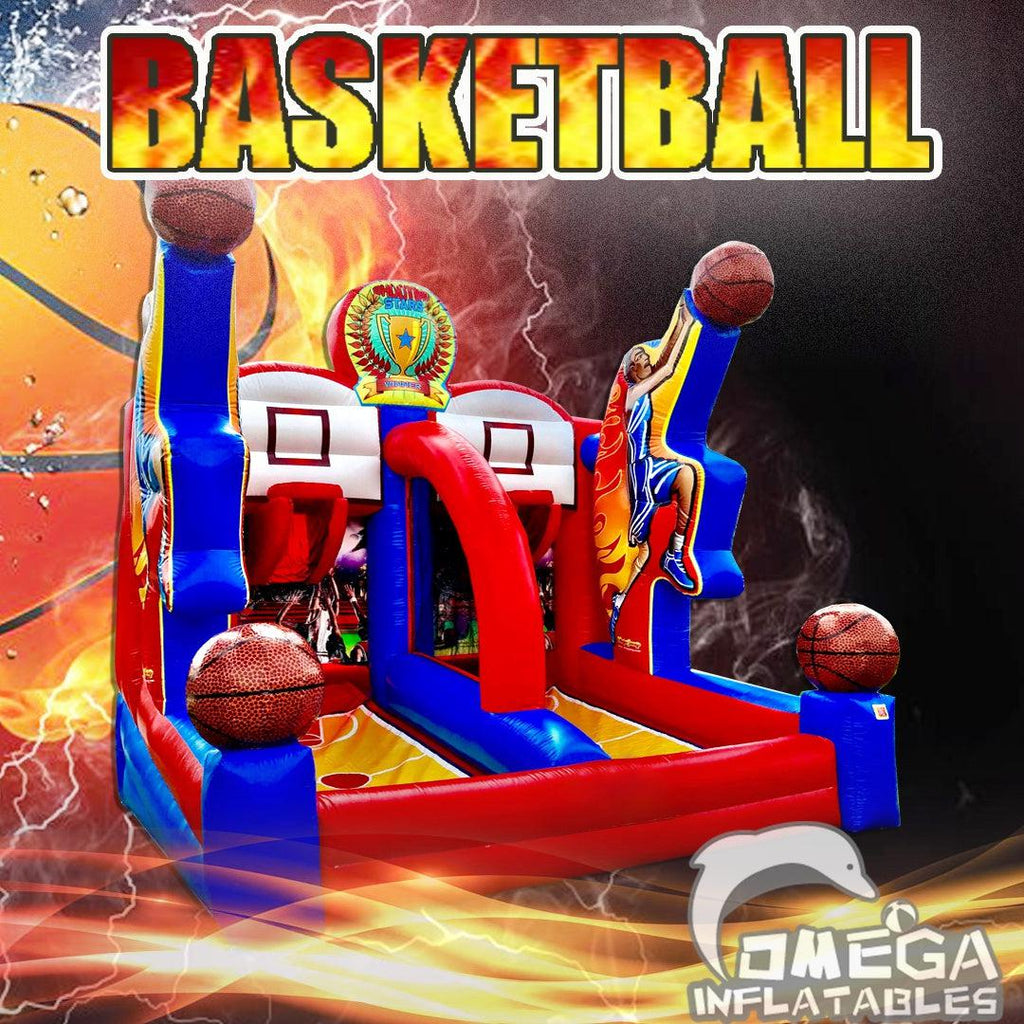 Inflatable Basketball Shooting Stars Game - Omega Inflatables Factory