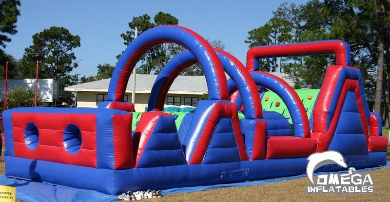 50FT Blue Red Obstacle Course