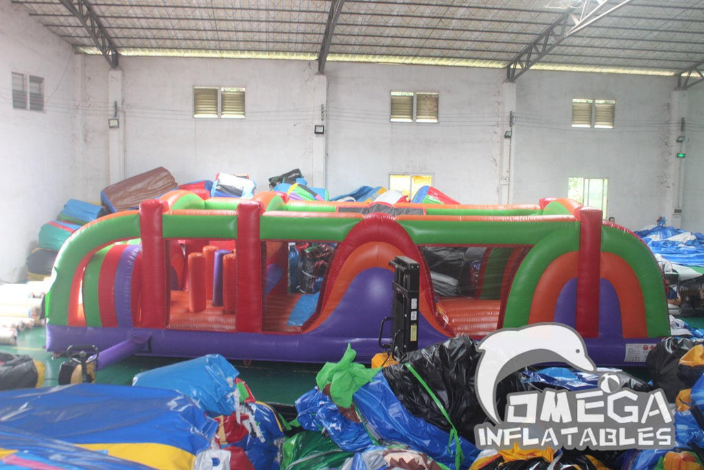 Adrenaline Rush Obstacle Course - Omega Inflatables Factory