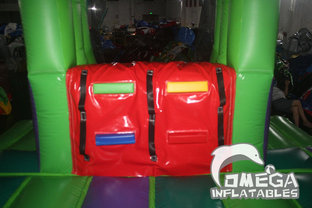 Crocodile Front Slide Bouncy Castle - Omega Inflatables Factory
