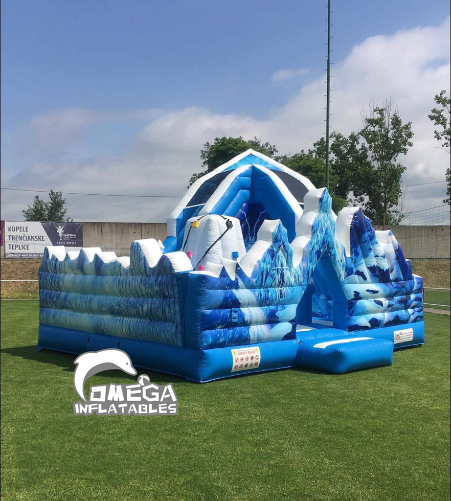 Frozen Castle Inflatable Playzone Big Bounce House for Sale