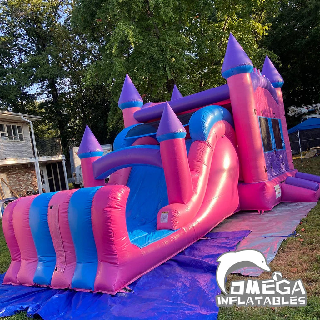 Girls Castle Inflatable Combo Industrial Bounce House for Sale