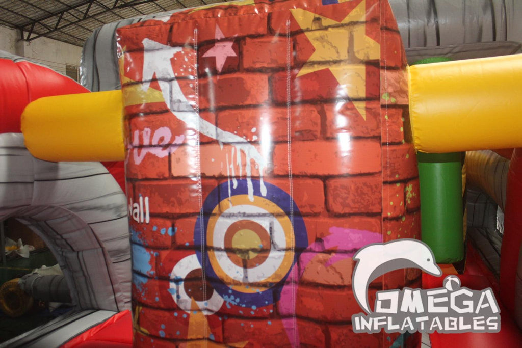 Extreme X Graffiti Obstacle Course - Omega Inflatables Factory