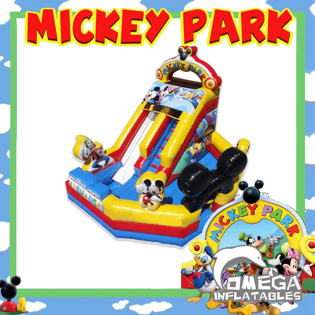 Mickey Mouse Park Junior Inflatable Jumper Commercial Inflatable Slide