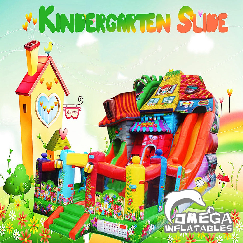 Inflatable Kindergarten Slide For Sale