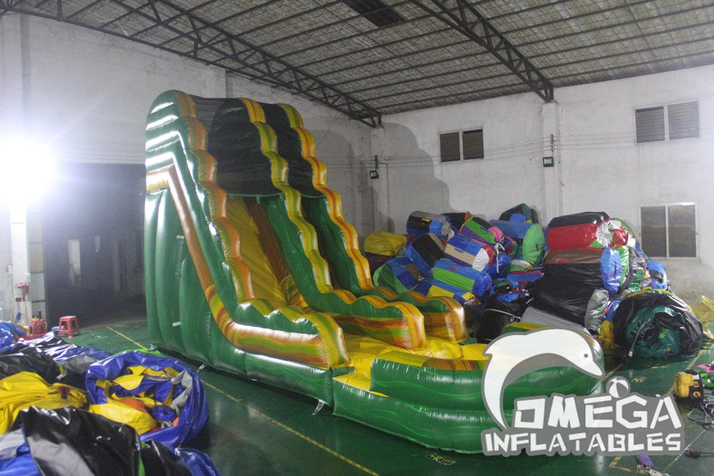 18FT Amazon River Water Slide Pool Water Slides for Sale - Omega Inflatables Factory