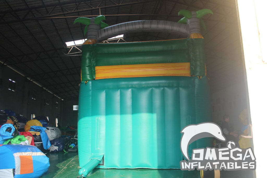 18FT Palm Tree Water Slide - Omega Inflatables Factory