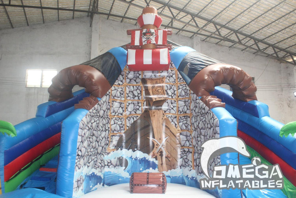 Inflatable Pirate Treasure Water Slide - Omega Inflatables Factory