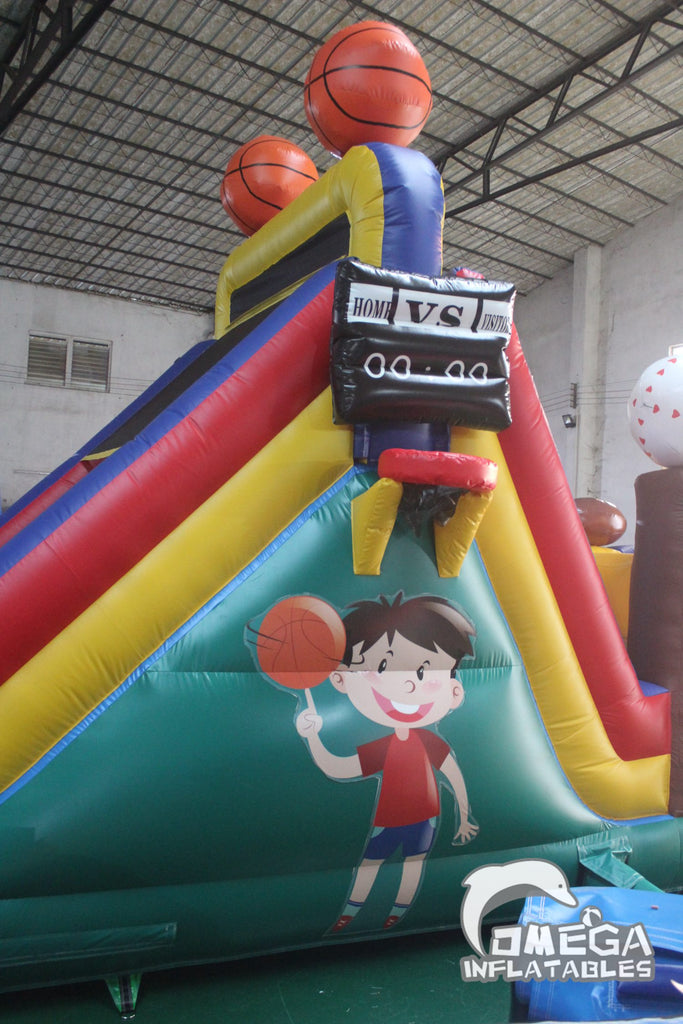 33FT Long Inflatable Sports Obstacle Course - Omega Inflatables Factory