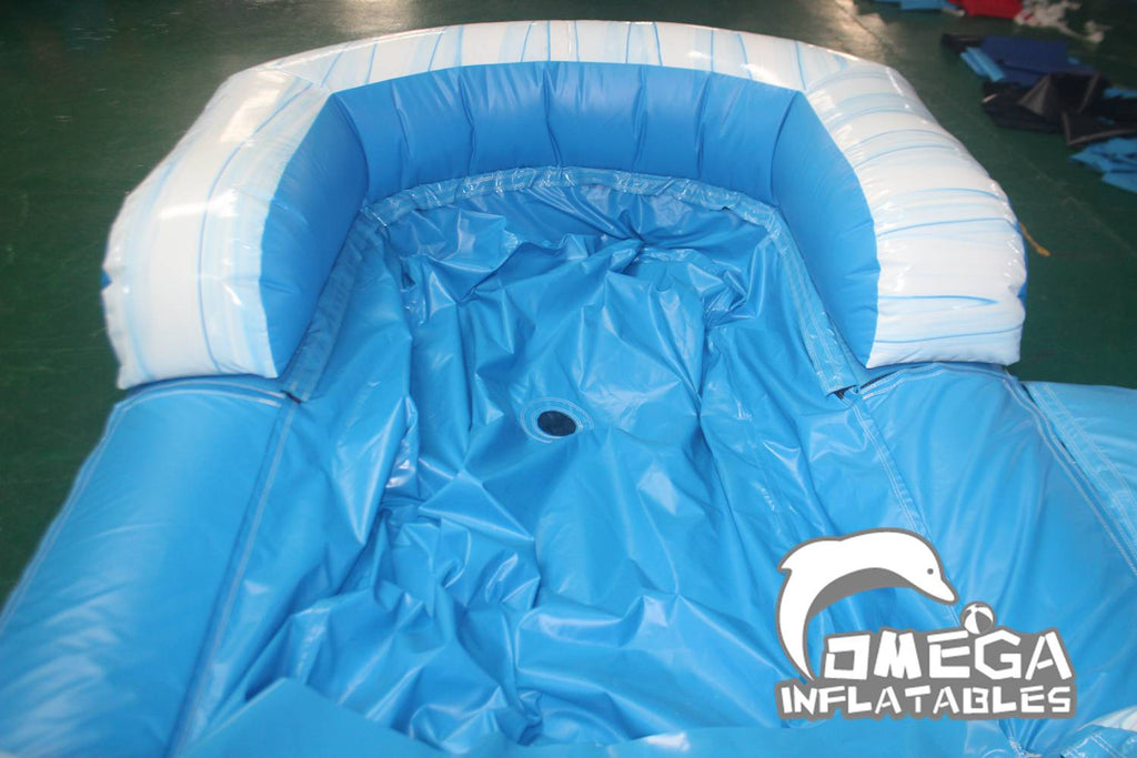 15FT Commercial Inflatables Tidal Wave Marble Wet Dry Slide