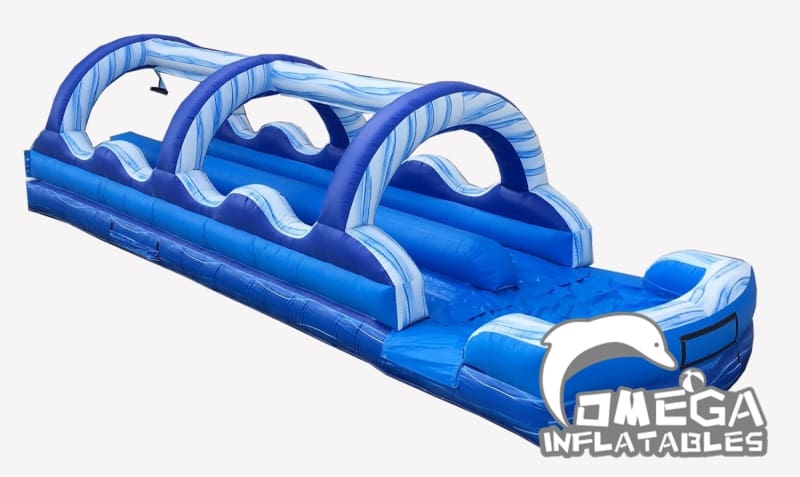 Blue Marble Dual Lane Inflatable Slip N Slide