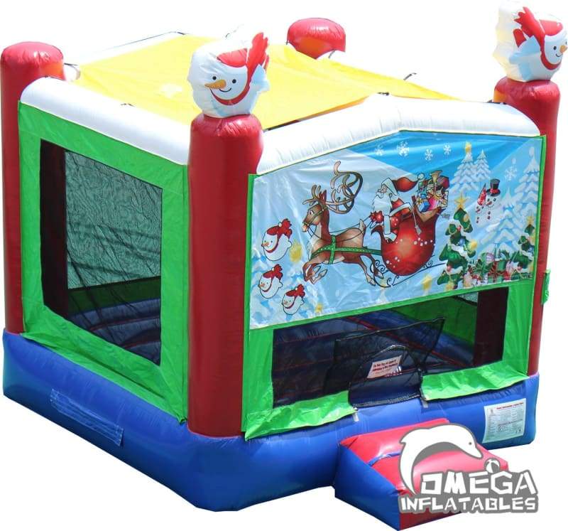 Santa Themed Inflatable Bounce House