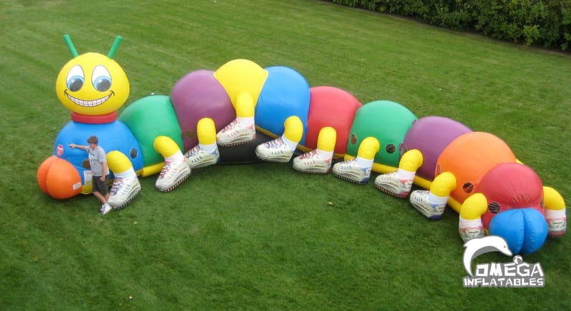 Caterpillar Inflatable Obstacle Course - Omega Inflatables