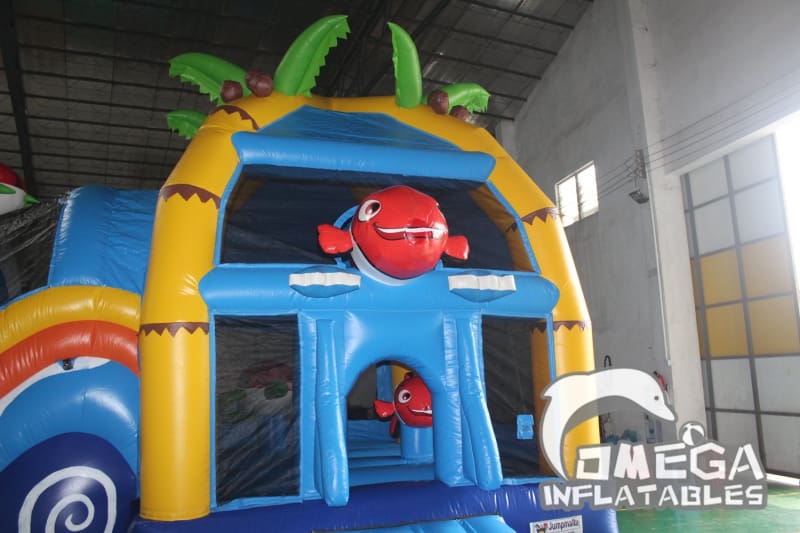 Clownfish Wet Dry Combo Buy Bounce House with Slide