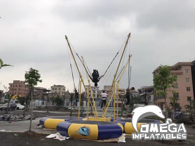 Commercial 4 Persons Inflatable Bungee Trampoline
