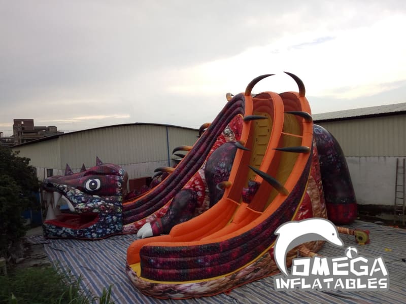 Ferocious Dinosaur Slide - Omega Inflatables