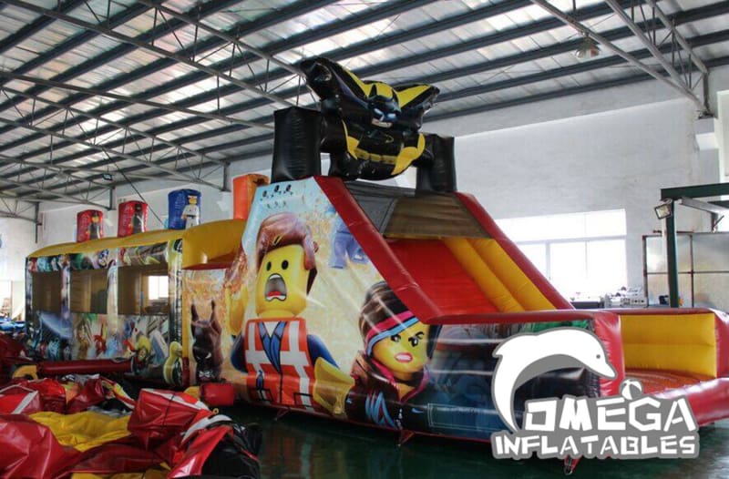 Giant Lego Inflatable Obstacle Course
