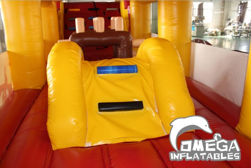 Giant Lego Inflatable Obstacle Course
