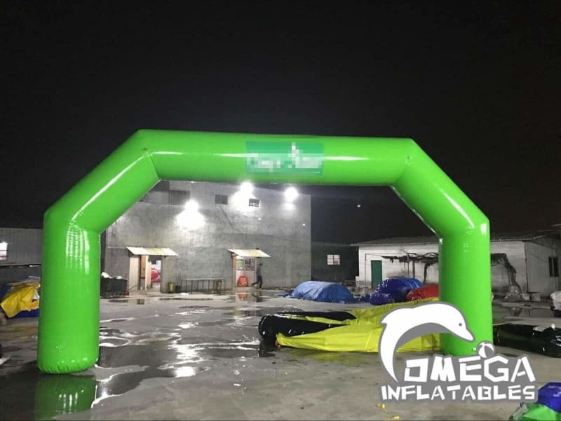 Green Airtight Inflatable Arch