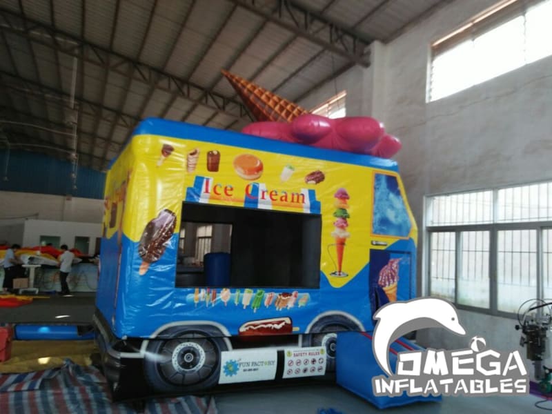 Ice Cream Car Inflatable Bouncer for Kids