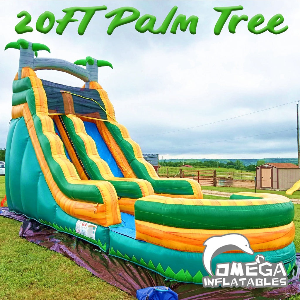 Buy Water Slides 20FT Palm Tree Wet Dry Slide