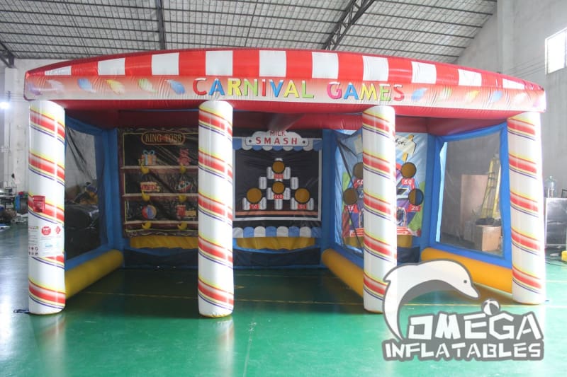 Inflatable 3 in 1 Carnival Games