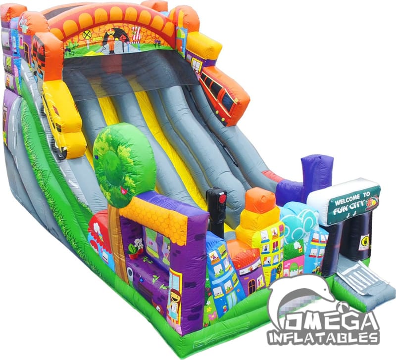 Inflatable Fun City Slide