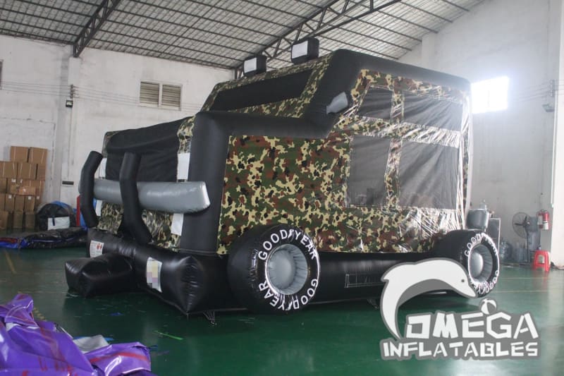 Inflatable Military Truck Bounce House
