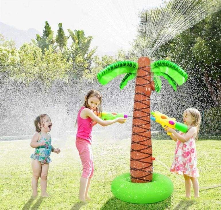 Inflatable Palm Tree Yard Sprinkler Toy