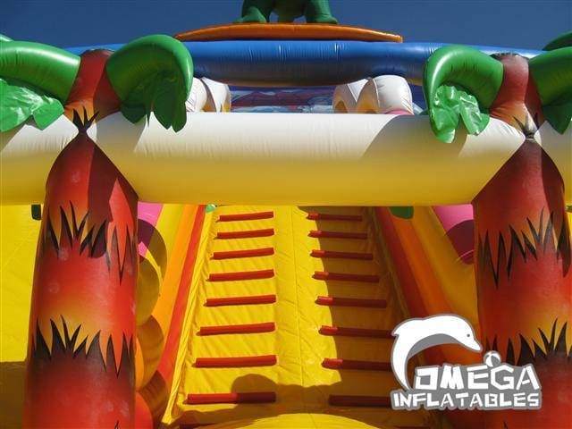 Inflatable Surfing Dragon Slide
