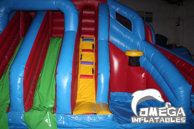 Inflatable Water Slide with Big Pool