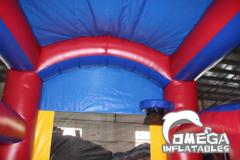 Inflatable Wet & Dry Obstacle Course with Pool (3 sections)