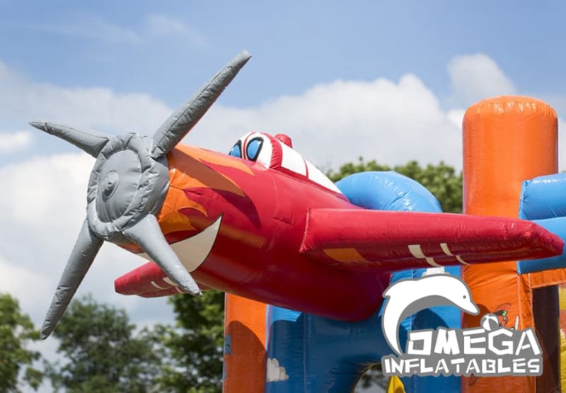 Inflatables Airplane Jumper Castle Combo