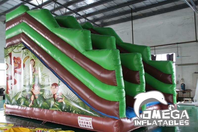 Jungle Monkey Inflatable Cliff Jump - Omega Inflatables