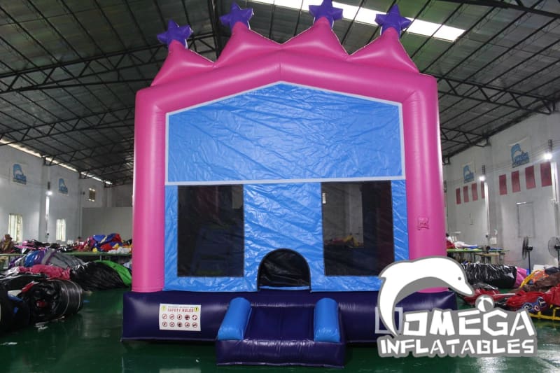 Princess Tiara Bounce House with Inside Slide