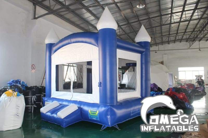 Royal Blue and White Bounce House