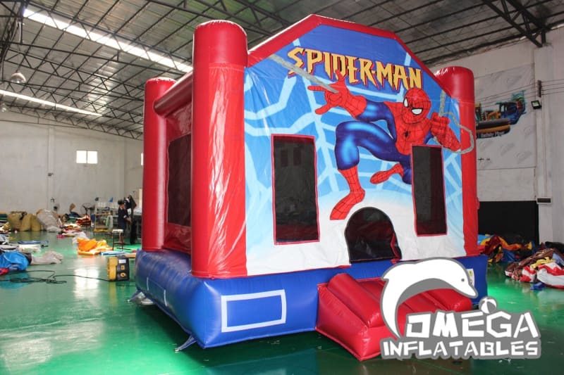 Spider Man Themed Inflatable Bounce House