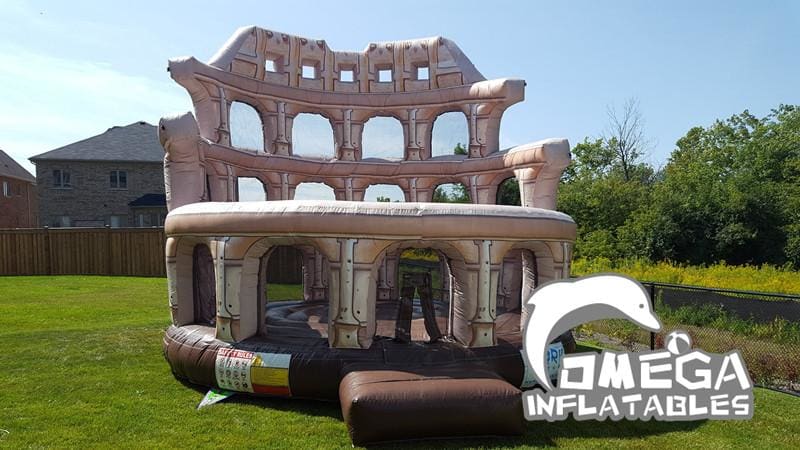 The Roman Collossium Custom Bouncy Castle