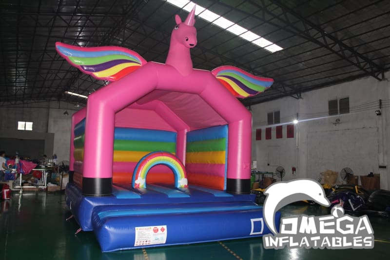 Unicorn Rainbow Bouncy Castle